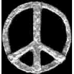 PEACE SIGN PIN CAST CUTOUT PEACE PIN
